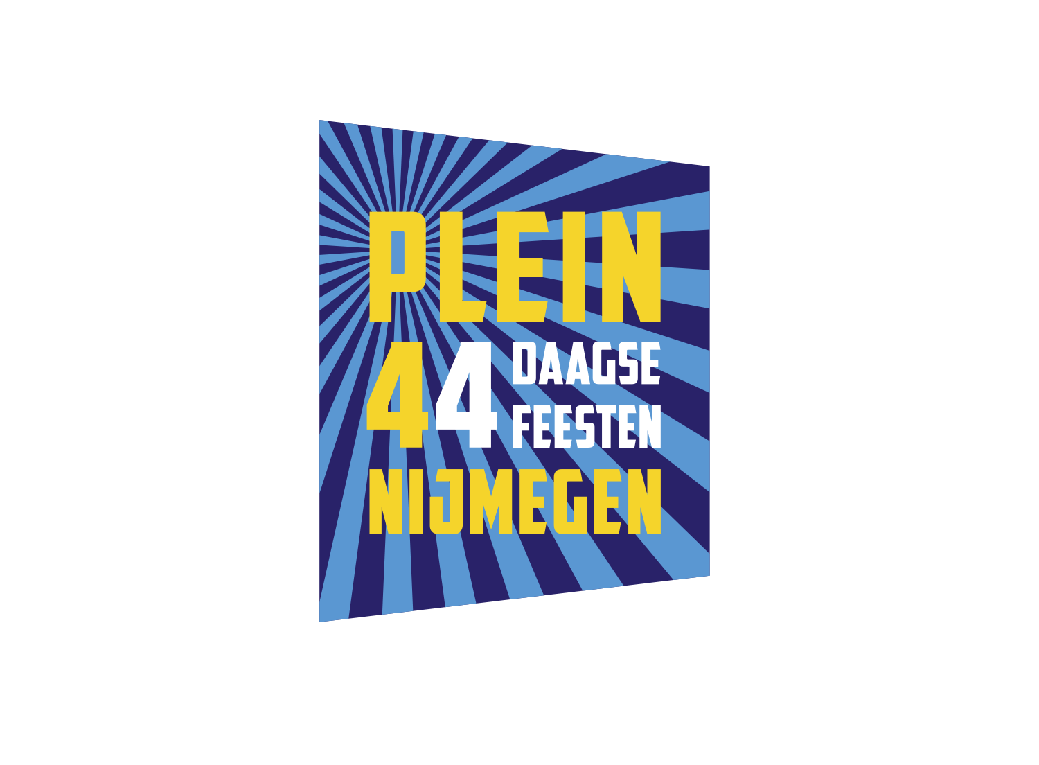 Posters en aankleding Plein44 4-daagse feesten